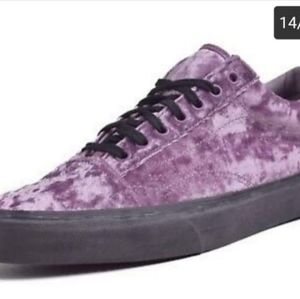 Vans Old Skool Low Top Velvet Blacksole Shoes
